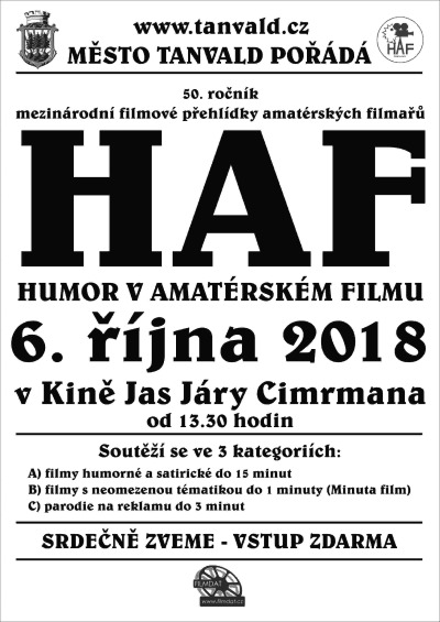 Výsledky jubilejního 50. ročníku přehlídky HAF v tanvaldském kině