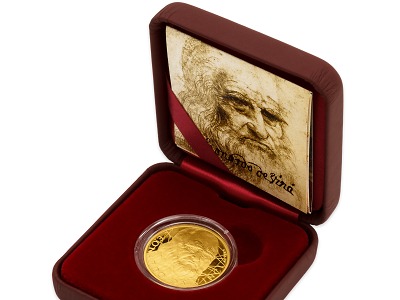 Česká mincovna připomíná 500. výročí úmrtí Leonarda da Vinci