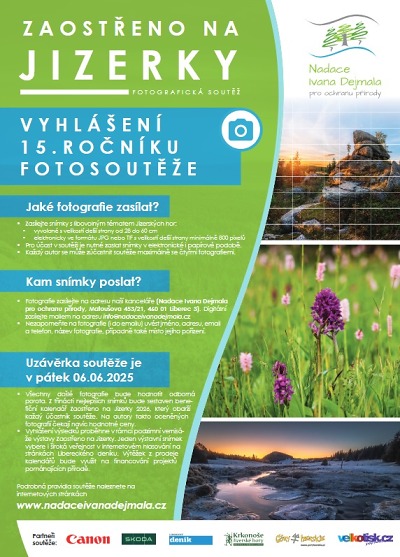 Patnáctý ročník fotosoutěže Zaostřeno na Jizerky byl vyhlášen