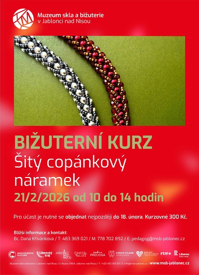 Zimní bižuterní kurz nabídne výrobu copánkového náramku