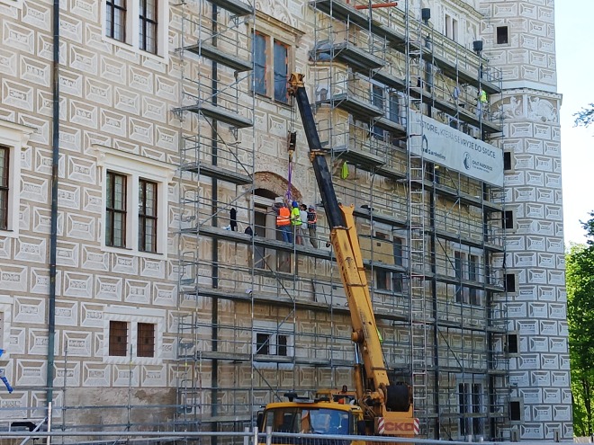 Práce restaurátorů v Litomyšli
