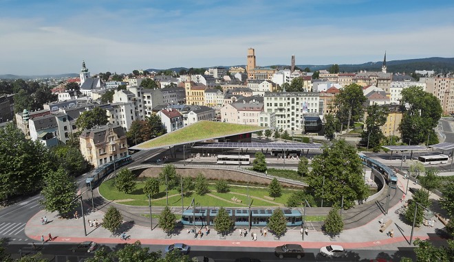 Studie terminálu v jablonci nad Nisou