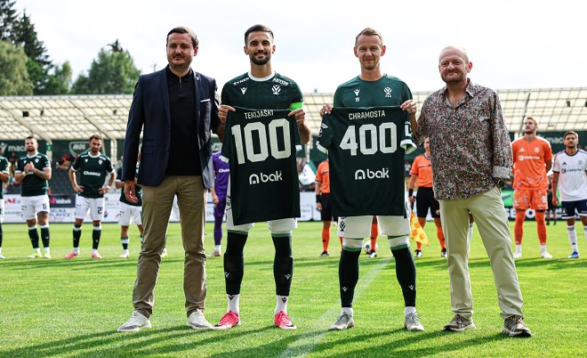 Chramosta oslavil 400 zápasů v lize a Tekijaški 100 zápasů za FK Jablonec