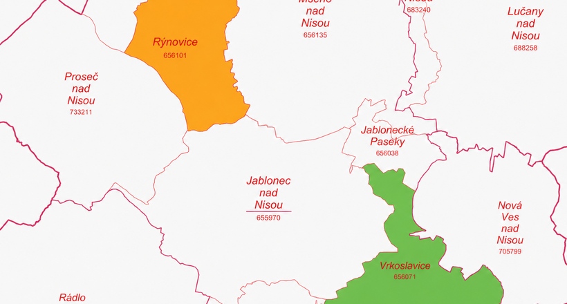Katastr Jablonec nad Nisou