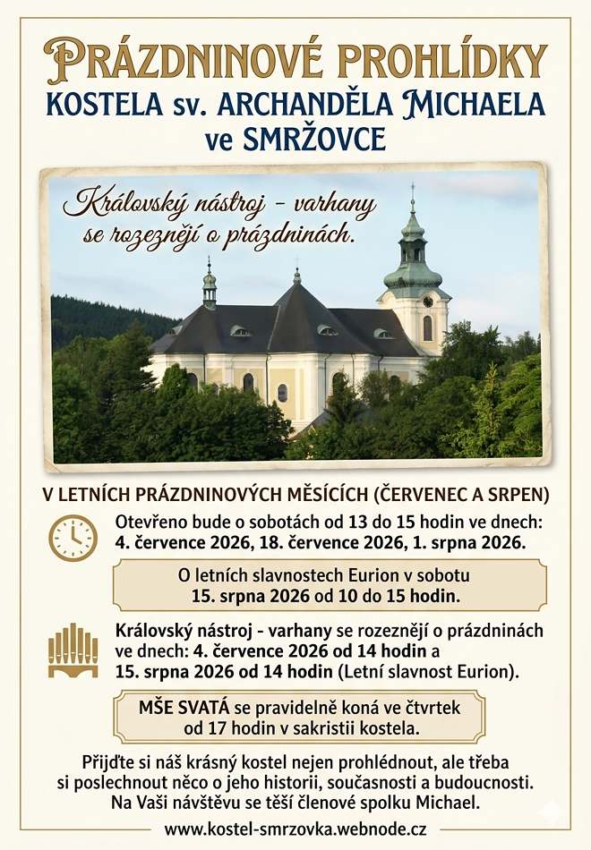 Prázdninové prohlídky smržovského kostela