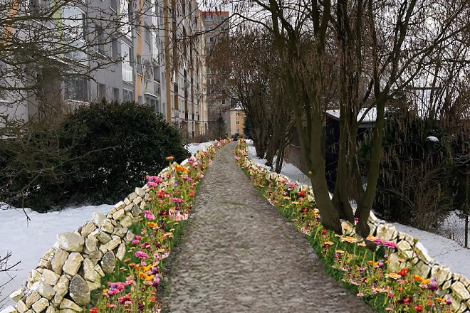 Květinová stezka - vizualizace