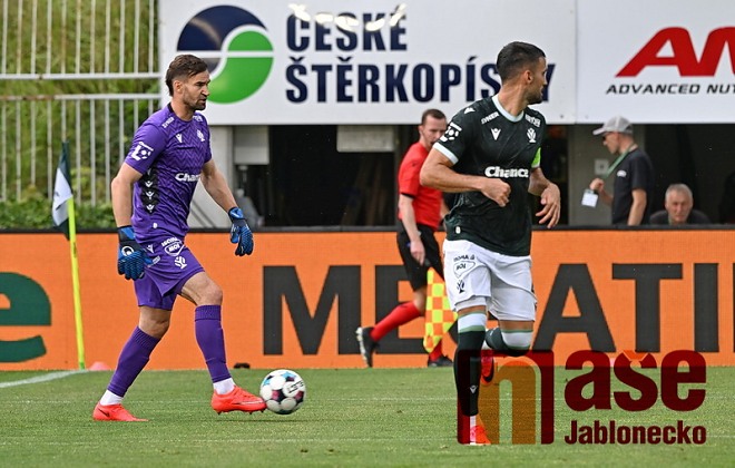 Fotbal FK Jablonec. Gólman Hanuš