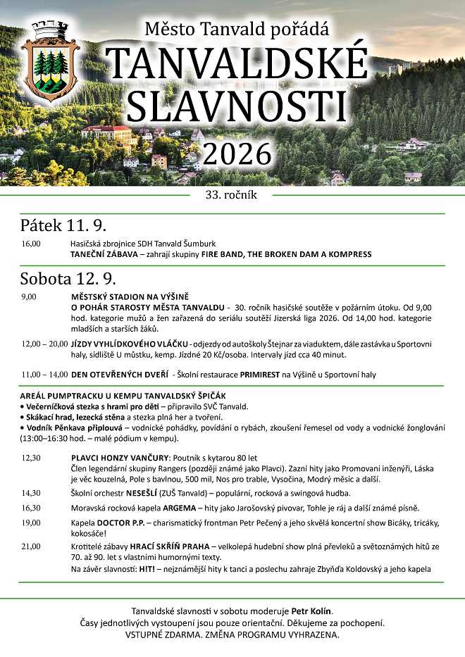 Tanvaldské slavnosti 2026